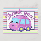 Kawaii Car Briefkaart (Voorkant)