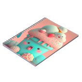 Kawaii carnet de crème glacée rose (Côté gauche)