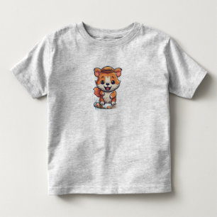 Kawaii Cartoon Dieren Retro Splash Logo Kinder Shirts