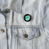 Kawaii Cartoon Kitten Button (In situ)