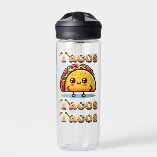 Kawaii Cartoon Tacos Waterfles (Voorkant)