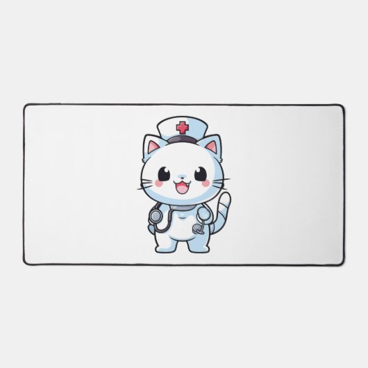 Kawaii Cat as a Nurse Bureaumat (Voorkant)