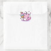 Kawaii Cat Birthday Sticker ZO SCHATTIGE! (Tas)
