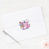 Kawaii Cat Birthday Sticker ZO SCHATTIGE! (Envelop)