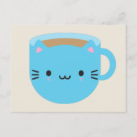 Kawaii Cat Cup in Tea