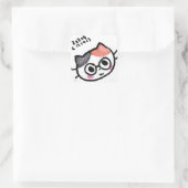 Kawaii Cat Emoji van Eisley Vierkante Sticker (Tas)