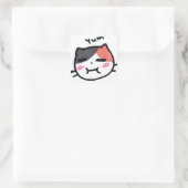 Kawaii Cat Emoji van Eisley Vierkante Sticker (Tas)