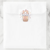 Kawaii Cat in Boba Cup Sticker – So Cute! (Sac)