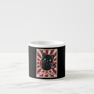 Kawaii Cat Japans zwarte ijskat Espresso Kop