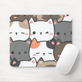 Kawaii Cat Muismat – Schattige bureau decor (Met muis)