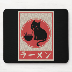 Kawaii Cat Ramen Anime Japanse Gift Girls Muismat