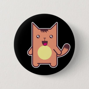 Kawaii cat ronde button 5,7 cm