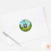 Kawaii Cat – Schattigee en speelse Cat Sticker (Envelop)