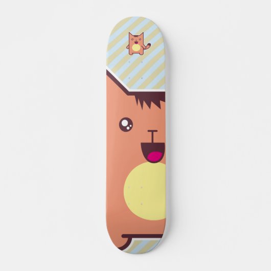 Kawaii cat skateboard (Voorkant)