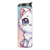 Kawaii Cat Thermal Tumbler Thermosbeker (Gedraaid links)
