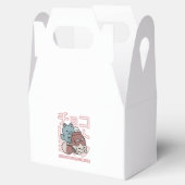 Kawaii Cat with Chocolate Milk – Japanese Pop Art Bedankdoosjes (Geopend)