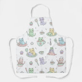 Kawaii Cats Baking Fun Apron Schort (Voorkant)