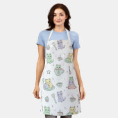Kawaii Cats Baking Fun Schort (Gedragen)