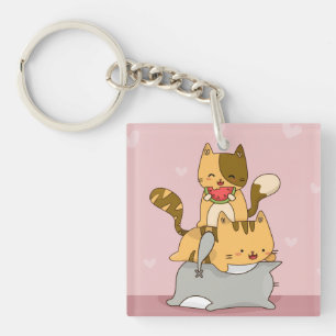 Kawaii Cats Sleutelhanger