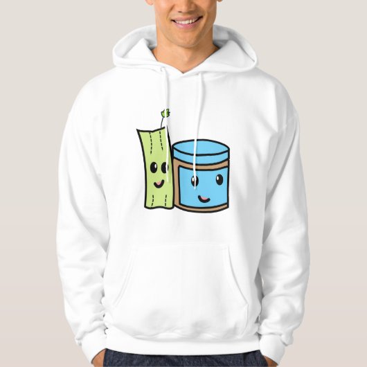 Kawaii Celery and Peanut Butter Suspect Celery™ BF Hoodie (Voorkant)