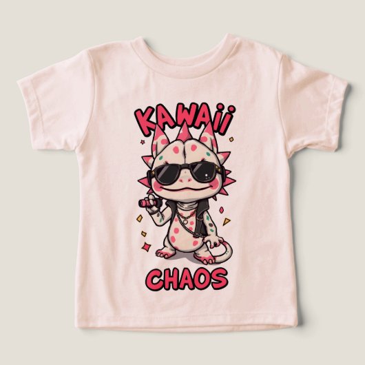 Kawaii Chaos Cool Axolotl Sunglasses LeatherJacket (Design Recto)