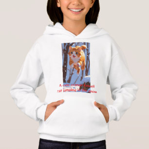 Kawaii Chat de Neige Sweat - shirt à capuche - Ado