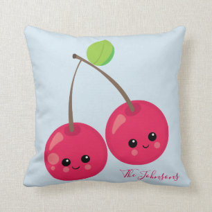 Kawaii Cherry Charm Kussen