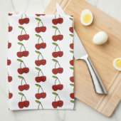 Kawaii Cherry Love Theedoek (Quarter Fold)