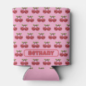 Kawaii Cherry – Schattigee Lachende Fruit Custom N Blikjeskoeler (Achterkant)