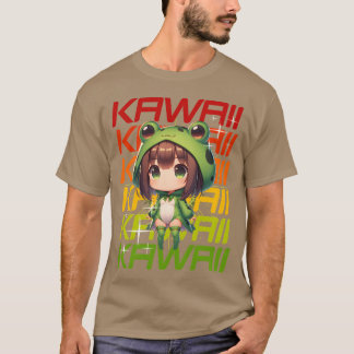 Kawaii Chibi Anime Kikker vintage T-shirt