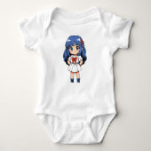 Kawaii Chibi Character Bodysuit (Voorkant)