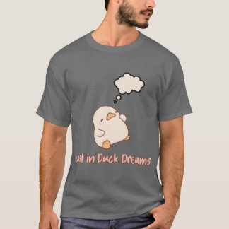 Kawaii Chibi Eend Slapend Schattig Verdwaald in Ee T-shirt