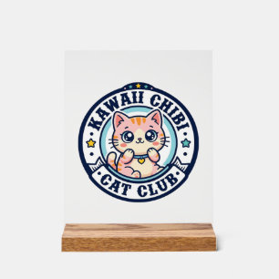 Kawaii Chibi Kat Kat Moeder Cadeau Idee - Kawaii C Acryl Bord