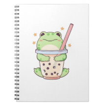 Kawaii Chibi Kikker Knuffelt Bubble Tea Kop