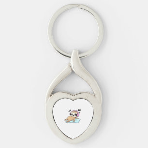 Kawaii Chibi Luiaard die naar muziek luistert � Sc Sleutelhanger