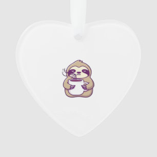 Kawaii Chibi Sloth avec Mug de café � mignonne Sle