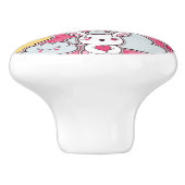 Kawaii Child Pattern met Cute Doodles 2 Keramische Knop (Zijkant)