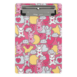 Kawaii Child Pattern met Cute Doodles 2 Mini Klembord