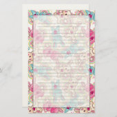 Kawaii Child Pattern met Cute Doodles Briefpapier (Voorkant / Achterkant)