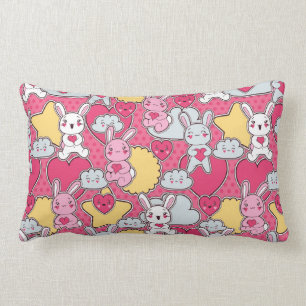 Kawaii Child Pattern met Cute Doodles Kussen