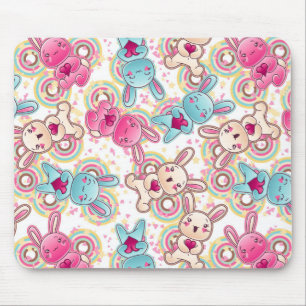 Kawaii Child Pattern met Cute Doodles Muismat