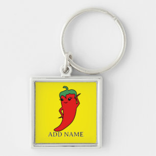 Kawaii Chili Pepper Diva Aangepast Sleutelhanger