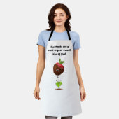 Kawaii Chocolade Overdekte Aardbei Chef Schort (Gedragen)