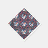 Kawaii Christmas Fox Dot Mandala Diamond Tegel Servet (Hoek)