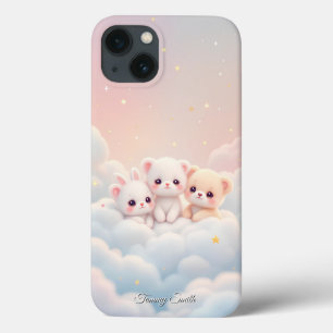 Kawaii Cloud Animals – Schattigee pastelesthetiek iPhone 13 Hoesje