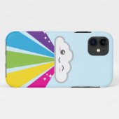 Kawaii Cloud en Rainbow iPhone Case (Achterkant (horizontaal))