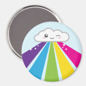 Kawaii Cloud en Rainbow Magnet Magneet (Voorkant / Achterkant)