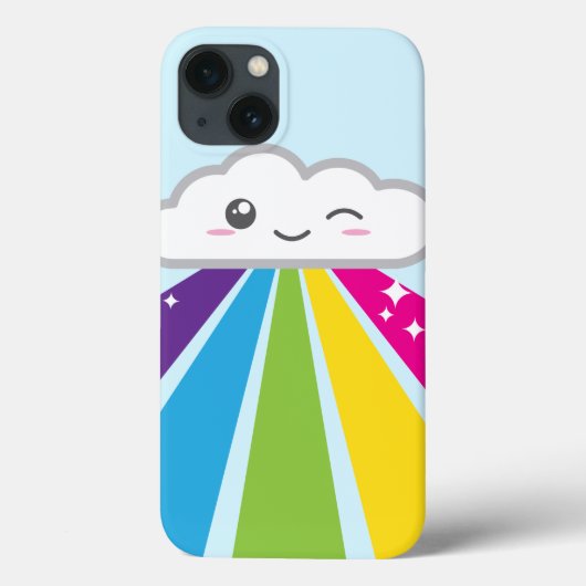 Kawaii Cloud et Rainbow coque ipad (Verso)