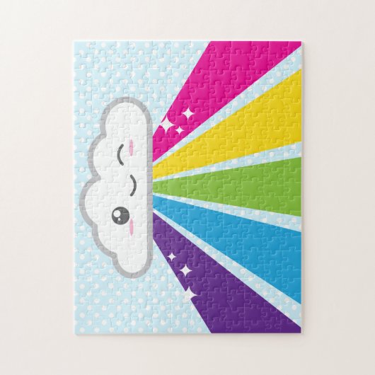 Kawaii Cloud et Rainbow Puzzle (Vertical)