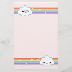 Kawaii Clouds Briefpapier